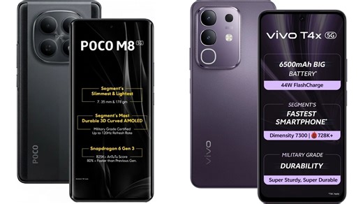 Poco M8 vs Vivo T4x: Which is the better phone under ₹20,000?