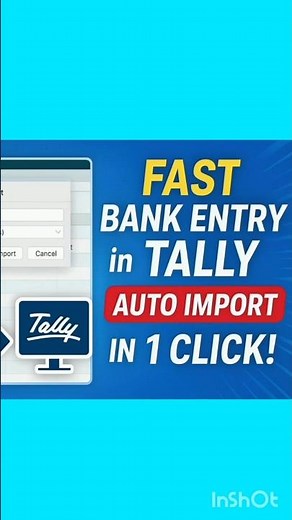 ⚡ Import Bank Statement in Tally — Fastest Way to Auto-Entry!#shorts #trending