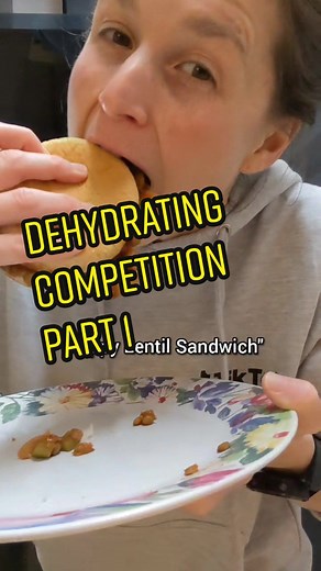 Do I have a chance? Tim will post his recipe next! #dehydrating #backpackingfood #thruhiking #mealprep