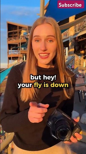 "your fly is down" is an idiom expression used to discreetly inform that their pants zipper is open