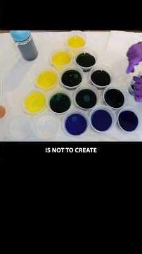 Mixing Primary Colors; Triangle Color Mixing Exercise with Double Yellow