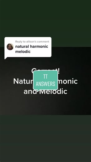 Replying to @allison #theoryanswered #musictheory #theorythursdays #minorscales