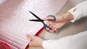 Uncoupling Membrane for Tile Floor Self-Adhesive Tile 1/8''(3.3mm) Uncoupling Membrane Waterproof Crack Prevention Anti Fracture Floor Underlayment for Bathroom Kitchen(135sqft,Red)