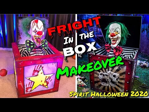 Fright in the Box Makeover - Spirit Halloween 2020 Animatronic Epic Prop Redo Scary Jack in the Box