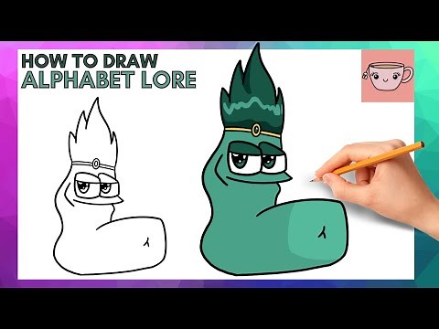 How To Draw Alphabet Lore - Super Form Letter L | Cute Easy Step By Step Drawing Tutorial