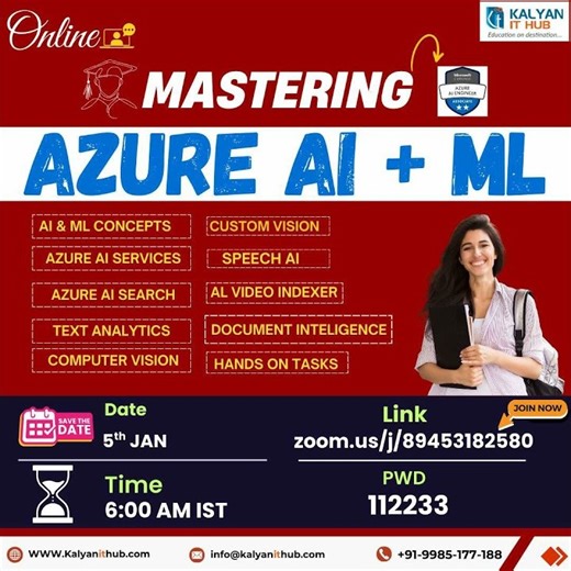 MASTERING Azure AI + ML - New Batch | Kalyan IT Hub