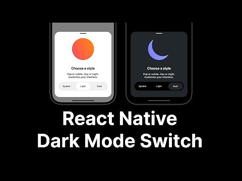 React Native Dark Mode Switch