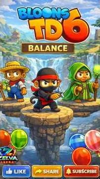 Balance map strategy in action 🎮#Shorts #BloonsTD6 #BTD6 #MobileGaming #TowerDefense #ZelvaArena