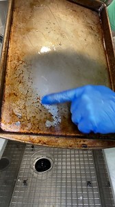 The very best way to get your baking sheet to look like new is revealed! | Steve J