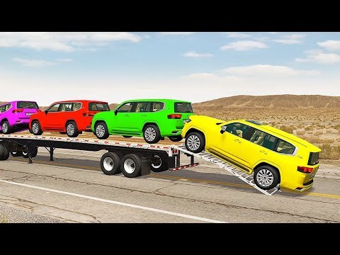 Flatbed Truck Brake Fail — Supercar Transport Crash Test | BeamNG Drive #6