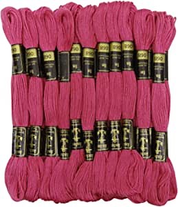 IBA Indianbeautifulart 25 x Anchor Stranded Cotton Cross Stitch Hand Embroidery Thread Floss Skeins-Pink