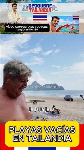 Rafael, retired in THAILAND, has a beach all to himself like the Concha in San Sebastian