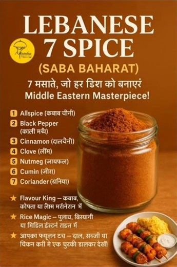 Lebanese Spices | Saba Baharat | Arabic Style All-Purpose Masala #shorts