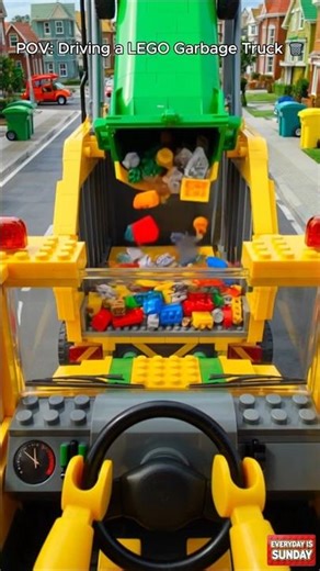 POV: Driving a LEGO Garbage Truck 🗑️