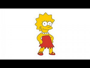 How to draw Lisa Simpson easy step by step | drawing lesson