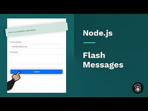 Display Node.js Flash Messages using Connect Flash and EJS