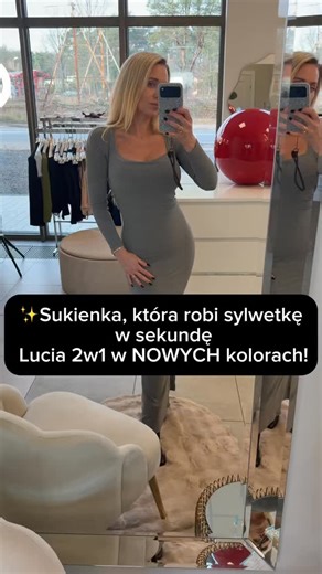 Profesjonalna bielizna wyszczuplająca dla każdego,szybka dostawa on Instagram: "Dziewczyny, mamy to! 🥰 Nasza kultowa sukienka modelująca Lucia 2w1 właśnie pojawiła się w NOWYCH kolorach-zobacz na filmie piękny szary i elegancki beżowy! 🤎✨ To model, który wysmukla sylwetkę w sekundę: – podkreśla talię, – spłaszcza brzuch, – wygładza biodra, – a do tego jest wygodna jak druga skóra. Idealna na co dzień i na wyjście. Zmysłowy dekolt, funkcjonalny bodyshaper i materiał, który otula ciało tak, że n