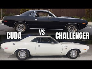 Plymouth 'Cuda vs Dodge Challenger - Mopar Muscle Car Showdown! 🔥