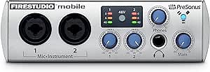 PreSonus FireStudio Mobile 10x6 24-Bit 96 kHz Portable FireWire Recording Interface