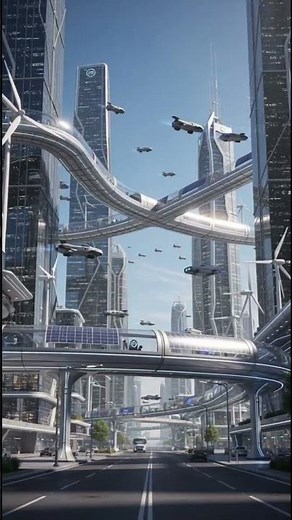 Hyperloop Train: The Future of Ultra-Fast Transportation! 🌍✨#education #technology #ytshorts #viral