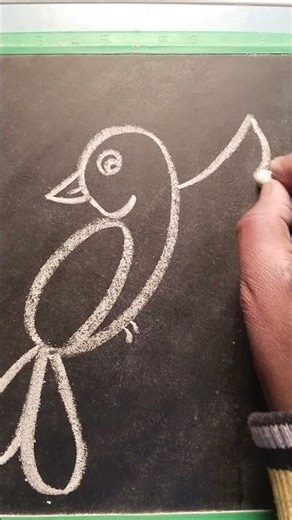 easy chalk drawing#shorts #art#chalk #blackboard