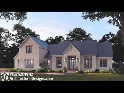 Transitional Modern Farmhouse Walkthrough Tour - House Plan 52019HZ