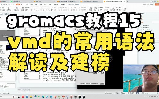 gromacs教程15-vmd的常用语法解读及建模