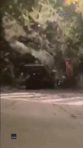 Mudslide bursts through Italian town #shorts