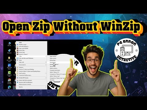 How To Open WinZip Files Without WinZip | Free & Easy Method (2025)