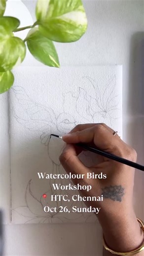 🕊️BIRDS IN WATERCOLOUR: CHENNAI (HUMMING BIRD)🕊️ * Tools and materials needed for watercolour painting * How to use different tools and materials * Fundamentals of watercolour painting and freehand drawing * Colour combinations in watercolour painting * Different watercolour techniques * How to create depth and texture with watercolour * How to paint different types of birds with watercolour paints * Introduction to watercolor painting and its benefits * Fundamentals of watercolor painting, in