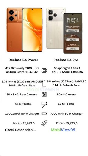 Realme P4 Power vs Realme P4 Pro 📱 | Ultimate Comparison 2026