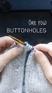 My favourite way to knit buttonholes! #knithack #knittingtutorial #onerowbuttonhole #knittingtips #knittingtechniques | Kiniki Knits