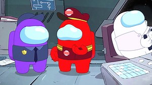 The crew meets Captain Red on Among Us