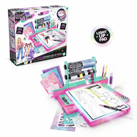 Buy Style 4 Ever Fashion Designer Light Up Studio | Kids arts and crafts kits | Argos