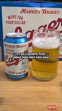 What does the Market Basket Lager, the supermarket chain's official beer, taste like? | Nick Ate It