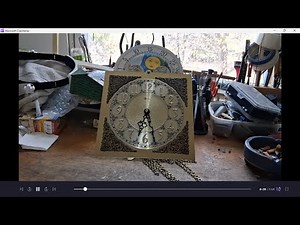 Servicing a grandfather clock movement with a moon dial made by Urgos for my exwife
