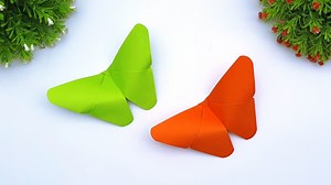 Learn how to fold paper butterfly - DIY school project ideas - School project ideas with toy butterfly #Crafts #PaperToy #OrigamiButterfly | Entertaining Arts