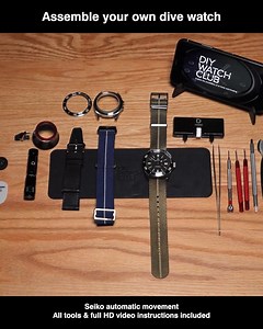 【DIY Watch Club - Assemble Your Own Watch】 All-in-one Watchmaking Kit, complete with video instructions! You can now make your watch at home! Hand-Assembled Mechanical Watch Watchmaking Kit Details： The kit set includes: - Components for a 41mm Dive Watch (With different bezel, movement, crystal and strap options) - One Watchmaking tool kit - Complete step-by-step video tutorial (in 3 different languages) Enjoy the watchmaking process at your own pace! Get yours: https://shop.diywatch.club/ *Lim