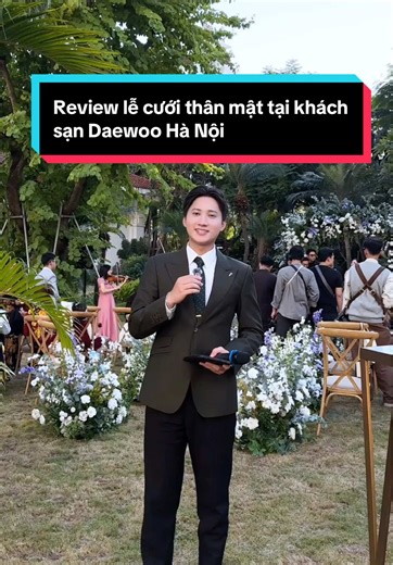 Lễ cưới thân mật tại khách sạn Daewoo Hà Nội