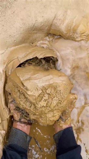 🪙 river mud filtering process, there is an interesting shine 👀