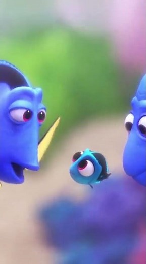 Dory Has a Flashback | Dory's Parents Teach Her Just Keep Swimming Song - Finding Dory Scene 47