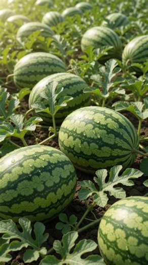 Watermelon Life Cycle AI Animation - دورة حياة البطيخ 🍉