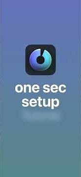 one sec app | Setup Tutorial with the Shortcuts App | New on iOS 17+