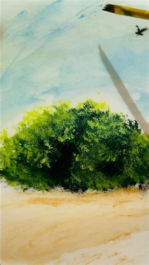 How to paint grass | grass painting in acrylic #acrylicpainting #painting #art #creative .