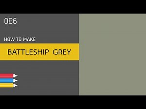 How to make BATTLESHIP GREY color for painting or interior. Color makeing. ANYSHADE 086 Tutorial.