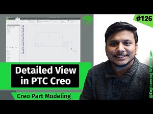 How to Create Detailed View in Creo Drawing | #126