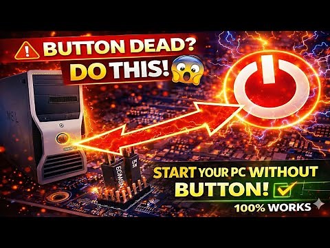 Power Button Broken? Watch This BEFORE Repairing Your PC! 😱💥 (Start Without Button Trick)