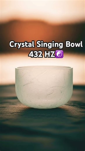 Crystal Singing bowl 432 HZ