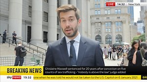 104K views · 2.5K reactions | BREAKING: Ghislaine Maxwell has been sentenced to 20 years in prison with five years of supervised release following her conviction on five counts of sex trafficking. Latest: https://trib.al/WeTnPXd | Sky News | Facebook