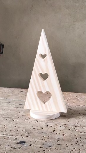 Decoração de Natal: Árvore Coração DIY